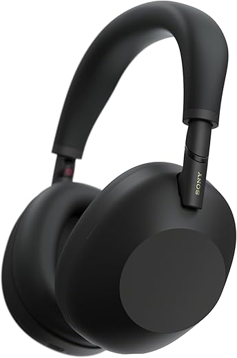 Sony WH-1000XM6 Flagship Noise Cancelling Over-Ear Wireless Kopfhörer, Signature Hi-Res Sound, ultimativer Komfort, faltbarem Design, strapazierfähige Tasche, 30 Std-Akku, iOS & Android - Schwarz