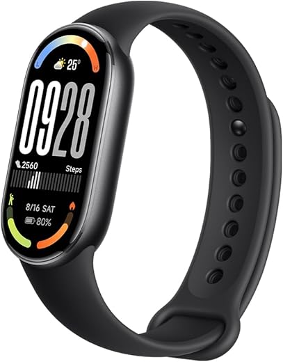 Xiaomi Smart Band 10 Fitness-Tracker,Smartwatch,1,72" AMOLED Display, 21 Tage Akku, 5ATM wasserdicht, Herzfrequenz- & Schlaftracking, 150+ Sportmodi, Schnellverschluss