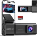 2,5K Mini-Dashcam – 1440p Frontkamera mit WiFi, Parkmodus & 32 GB