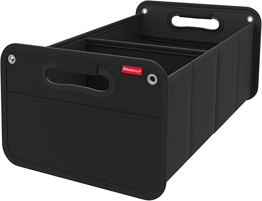 ATHLON TOOLS Kofferraumtasche faltbar - Kofferraum-Organizer, Auto Faltbox, Autotasche - verstärkt und stabil - mit Anti-Rutsch-Klett