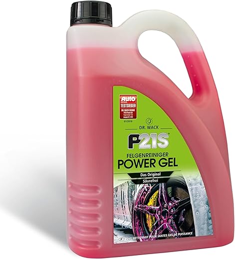 DR. WACK P21S Felgenreiniger Power Gel 2 Liter - Felgen-Spray mit Gel-Formel & Wirkindikator - Schnelle & schonende Reinigung - säurefrei & biologisch abbaubar - Hochwertige Autopflege