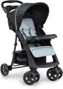 hauck Shopper Neo II – Kinderbuggy mit Liegefunktion & Tabletts (Schwarz/Grau)