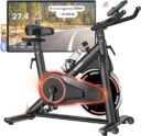 Heimtrainer mit App – leises Indoor Bike, verstellbarer Widerstand