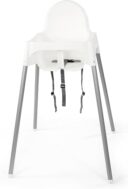 IKEA ANTILOP Hochstuhl – leichter Klassiker mit Sitzgurt (Weiß)