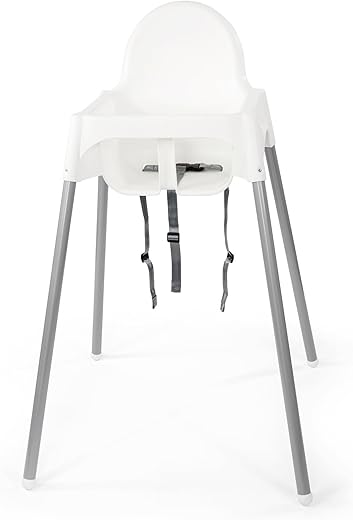 Ikea ANTILOP Kinderstuhl mit Sitzgurt; in weiß