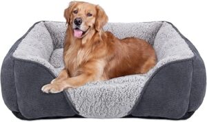 JOEJOY Hundebett – 76×61×23 cm, waschbar & flauschig