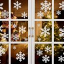 Naler Schneeflocken Fensterbilder – 85 statische Winter-Aufkleber