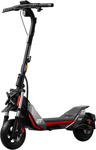 Segway ZT3 Pro D, E-Scooter mit Deutscher Straßenzulassung, 70 km Eco Modus Reichweite, 56km im Sport Modus, Vollfederung, 120 kg Tragkraft, 25% Steigung, Offroad-Reifen, Apple Find My, wasserfest