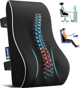 Memory-Foam Rückenkissen mit Doppelriemen für Bürostuhl