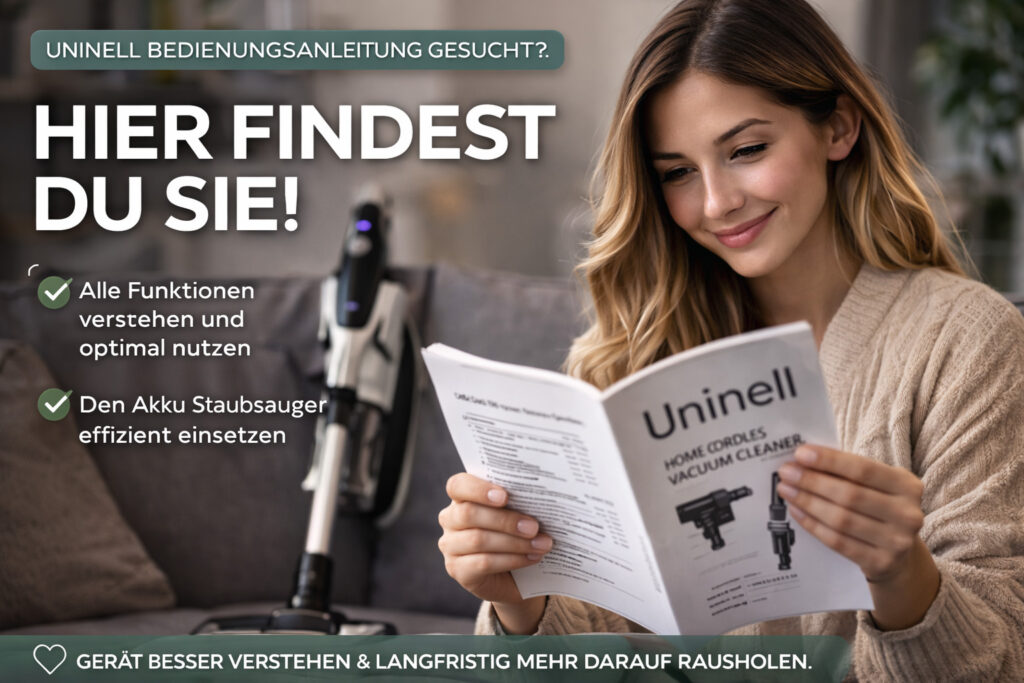 Uninell Bedienungsanleitung gesucht? Hier findest du sie – und holst mehr aus deinem Akku Staubsauger heraus