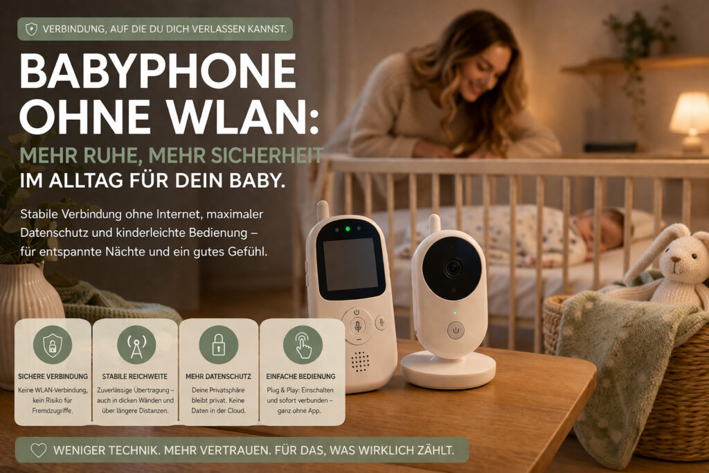 Babyphone ohne WLAN: Mehr Ruhe, mehr Sicherheit im Alltag für dein Baby