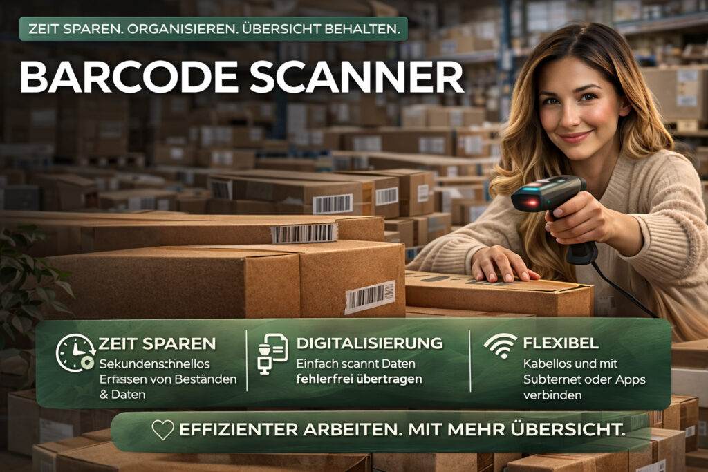 Barcode Scanner im Alltag: Mehr Effizienz für Arbeit, Lager und Organisation