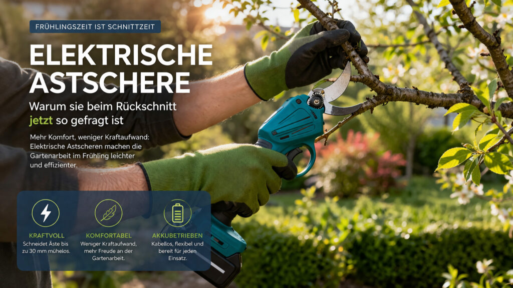 Elektrische Astschere: Warum sie im Frühling so gefragt ist
