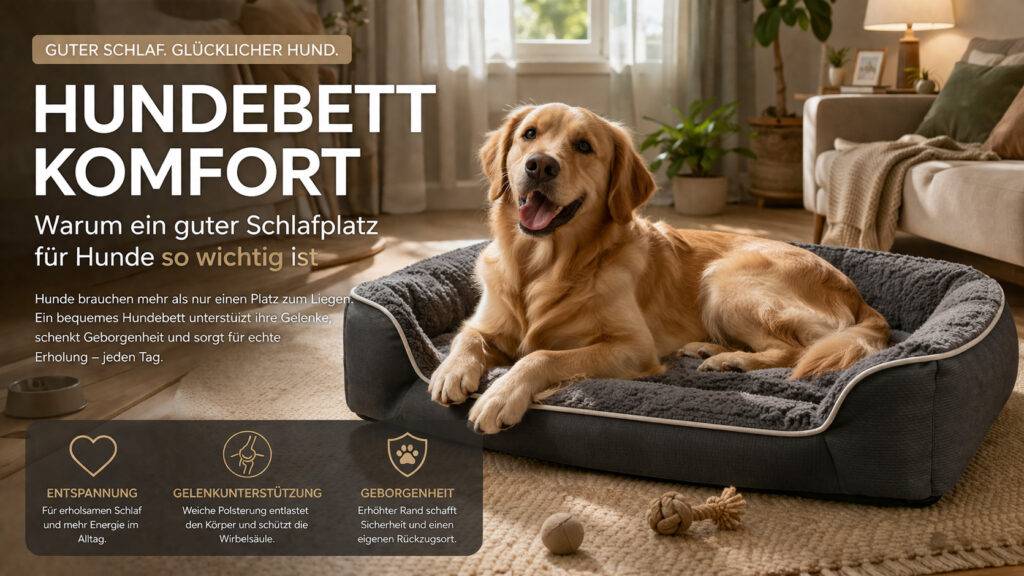 Hundebett Komfort: Warum ein guter Schlafplatz für Hunde so wichtig ist