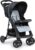 hauck Shopper Neo II – Kinderbuggy mit Liegefunktion & Tabletts (Schwarz/Grau)